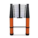 HYSJDMNC Aluminium Teleskope Leitern Teleskope Leiter Fischgramm tragbare Faltbare Teleskopleiter gerade für den Haus der Dachgelaste 150 kg YYuan