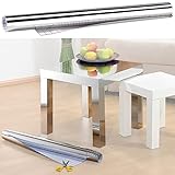 infactory Spiegelfolie: Deko-Folie mit Spiegel-Effekt, selbstklebend, opak, 150 x 40 cm (Spiegelfolie Möbel, selbstklebend, Schrank Bekleben)