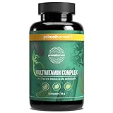 Primal Harvest® Multivitamin Tabletten (30 Portionen) - Hochdosiert - Kapseln mit essenziellen Vitaminen - Vitamin A,C,D,K und Mineralstoffen wie Biotin,Zink,Folsäure - Vitamintabletten