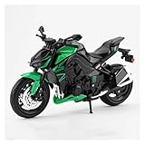 MARCAI Motorradmodell Für Z1000 Z 1000 Motorrad-Modellbausatz Aus Aluminiumlegierung Maßstabsmotorrad(Grün)