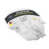 LILENO HOME Füllwatte 1kg im praktischen Vlies Beutel - Füllmaterial u. Füllwatte für Kuscheltiere, Kissen, Basteln - Kissen Füllung waschbar bis 95 °C - perfekt als Watte o. Bastelwatte