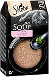 Sheba Multipack Soup - Katzennassfutter im Portionsbeutel - Lachs - 40 x 40g