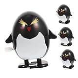Milisten 4 Stück Aufziehspielzeug Lustige Pinguin Figuren Kinderspielzeug für Weihnachten Sicheres und Handliches Design für Xmas Party