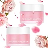 Pore Primer Gel Cream, 2 Stück Porenfüllende Gel Creme, Porenfüllende Creme, Grundierung für das Gesicht, Moisturising and Oil Control, Poren Verkleinern, Für Alle Hauttypen Geeignet