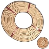 Peddigrohr Flechtmaterial Peddig natur Rotband Qualitätsprodukt verschiedene Stärken 125g Rolle (Ø 4,0mm)