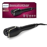 Philips automatischer Lockenstab 8000 Series, Lockenwickler/Curler, 27 verschiedene Stylingoptionen, Schwarz, Modell BHB876/00