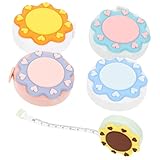 ADOCARN 5 Teiliges Umfangsbandmaß, Nähmaßbänder, Einziehbares Maßband, Maßband Für Die Körpertaille, Kleines Maßband, Einziehbares Maßband, Schneiderband