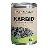 CHOSA - Karbid 1kg Gegen Wühlmäuse Maulwürfe - Carbid Steine - Kabit Kabitt karbitt Karbit Stein - eine stabile Metalldose – Die Verpackung schützt vor Feuchtigkeit – dichter Verschluss (1kg)
