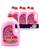 Linux Color Waschmittel, Flüssigwaschmittel, 6x60 Waschladungen (360 WL), farberhaltend, kraftvolle Fleckenentfernung, entfernt schlechte Gerüche