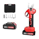 HEALBYBLE Elektrische Gartenschere mit LED-Anzeige, professionelle kabellose elektrische Gartenschere, batteriebetriebene Gartenschere,Leistungsstarkes Präzisionsschneiden(1 UK)