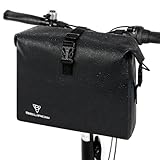 BTNEEU Lenkertasche Fahrrad Wasserdicht 9L Fahrradkorb Vorne Tasche Fahrradtasche Lenker Fahrradkorb Tasche mit Abnehmbar Schultergurt für Fahrrad, Ebike Multifunktional Umhängetasche (Schwarz)