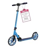 HUDORA Scooter Up 200 - Geräuscharmer Aluminium-Roller für bis zu 100kg - Höhenverstellbarer & zusammenklappbarer Tretroller - Ruckelfreier Kick-Scooter für Kinder/Jugendliche & Erwachsene