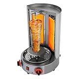 Vertikal Dönergrill Dönermaschine, 4.3KW Hähnchengrill Kebabgrill Gyros mit Automatisches Spinnen Grill Vertikalgrill Multifunktionsgrill für Hotels Restaurants Snackbars usw