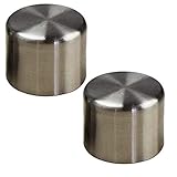 2 Stück Gardinenstangenabdeckungen Enden Metall Gardinenstangen Endstücke Kappe Gardinenstange Endstücke für Vorhangdekoration