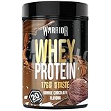 Warrior Whey Proteinpulver 500 g (bis zu 36 g Shake) – Muskelaufbau- und Erholungsgetränk – zum Genießen nach dem Training – köstlich und reich an Aminosäuren – 20 Portionen (Doppelschokolade)