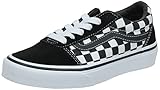 Vans Unisex Kinder Ward Suede/Canvas Sneaker, Schwarz Checker Black True White Pvj, 38.5 EU