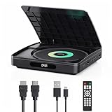 Mini DVD Player für TV mit HDMI-Kabel – HD Upscaling, regionsfrei, Speicherfunktion, HDMI-Sync, kompatibel mit verschiedenen Disc-Formaten (kein Blu-Ray)