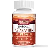 Liposomales Astaxanthin Weichkapseln 24mg pro Portion, Starke formel als VIT C, Hervorragende Absorption (60 Stück (1er Pack))