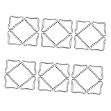 VICASKY 24 Stück Teiliges Trampolin Ersatzteile Verzinkte Stahl Dreiecksringe Robuste Schnallen für Stabile Sprungmatte Kompatibel für Heim und Training Einfache Montage