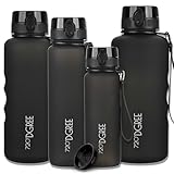 720°DGREE Trinkflasche 750ml “uberBottle“ abnehmbare Schlaufe +Motivationsskala, Sieb - Auslaufsicher, Leicht, BPA-Frei - Tritan Sportflasche - Wasserflasche für Sport, Fitness, Fahrrad, Outdoor