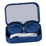 PEPLAYTAL 1 Satz 4-Teilige Boxen Pflegebox für farbige Kontaktlinsen kontaktlinsenbehälter tragbares brillenetui brillenkoffer Lens case Cartoon-Linsenbehälter Cartoon -Objektiv Plastik Blue