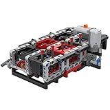 MasterBrickPlay Technik Motor Bausatz, 415 Klemmbausteine MOC -40533 63 Gang Getriebe Modellbausteine Set, MOC Engine Modellbausatz Konstruktionsspielzeug für Technikbegeistert