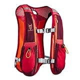 UTOBEST laufrucksack Ultraleicht Trinkrucksack 5L für Laufen,Running,Marathon,Radfahren (Rot)