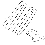 XIWUPO 4 Stücke Brillenband, brillenkette schwarz, brillenband schwarz, brillenband damen, brillenschnur, brillenbänder, für Sonnenbrillen & Lesebrillen – diverse Farben - schwarze Halter