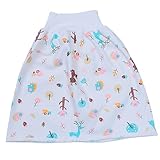 CHICAMPERA 1Stück Hochtaillierte Waschbare Windelhose für Junge Mädchen Atmungsaktive Wasserdichte Pee Trainingskleidung Töpfchentraining Schutz Auslaufen