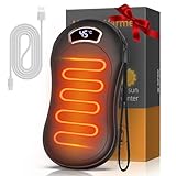 BNEHHOV Handwärmer Tragbare Taschenwärmer Wiederaufladbar 10000mAh Elektrisch Powerbank mit Digitalanzeige Temperatureinstellung 40~60℃ für Outdoor-Sport Geschenk für Frauen, Männer