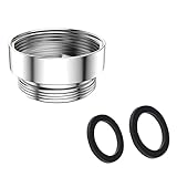 ORTAVA Wasserhahn Adapter, Gewindeadapter für Außengewinde M22 auf Innengewinde M24, Ideal für Luftsprudler und Waschbecken