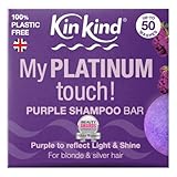 KinKind Purple Shampoo Bar – My PLATINUM Touch! Festes Shampoo für blondes, silbernes und weißes Haar | Bis zu 50 Haarwäschen – Vegan