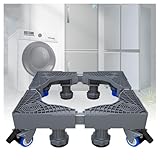 WXJHNYBS Untergestell Für Waschmaschine Lager 360 Kg Sockel Für Waschmaschine Höhe Erhöhen Waschmaschinenständer Waschmaschine,8Beine-4Rollen