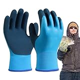 NEECS Thermo Arbeitshandschuhe Herren | Wasserdichte Winterhandschuhe - Winter Angelhandschuhe Thermo Winter Arbeitshandschuhe Kältebeständige Handschuhe