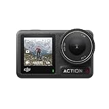 DJI Osmo Action 4 Standard-Combo – 4K/120fps wasserdichte Action-Kamera mit einem 1/1,3-Zoll-Sensor, atemberaubende Low-Light-Aufnahmen, 10-Bit- und D-Log M-Farbleistung, langlebiger 1.770 mAh-Akku