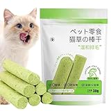 Kaustäbchen für Katzen - Katzengras Kaustangen | Katzenbeißspielzeug für Katze drinnen, Katzenminze-Spielzeug, Zahnreiniger, steigern Appe, Haarballentfernung