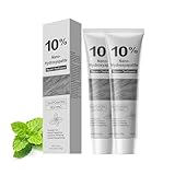 Hydroxylapatit Zahnpasta 10%, Nano Hydroxyapatite Toothpaste zur Remineralisierung, Aufhellende Zahncreme für Starken Zahnschmelz, Schutz und Glattere Zähne – Für Tägliche Zahnpflege (2)