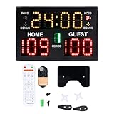 Eujgoov 11-stellige Elektronische LED-Multisport-Anzeigetafel, Tragbare Digitale Anzeigetafel mit Sport-Timer, Ideal für Indoor- und Outdoor-Sportarten