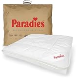 PARADIES Sommerdecke 155x220 cm - Prima Light Bio, Öko-Tex 100 Klasse 1, medizinisch getestet, Atmungsaktive Sommerbettdecke 155x220 leicht, Steppdecke