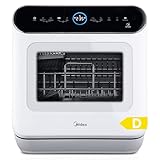 Midea Tischgeschirrspüler für 3 Gedecke, mit und ohne Wasseranschluss Verwendbar, IOT-Steuerung, 6+1 Programme, Touch Control, Mini Geschirrspüler für Wohnungen, Schlafsäle und Wohnmobile