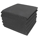 Gatuida 12 Stück Teiliges Selbstklebendes Akustikpanel Dreieckige Noppenschaumstoff Schalldämmung Hochdichter Schallabsorber für Studio Ktv Büro und Heimgebrauch Schwarz Feuerhemmend