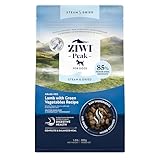 ZIWI Peak Steam & Getrocknetes Grasfutter Lamm mit grünem Gemüse 800g - proteinreiches, getreidefreies Hundefutter trocken, rohes Hundefutter Alternative