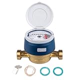 Wasserzähler für Garten, 3/4 Zoll AG/BL, 110 mm, mit UV-Schutzhaube