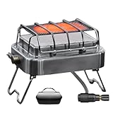 Heizgerät für Zelte und Camping | 2-in-1 Ofen aus rostfreiem Stahl | Heizgerät Für Innenräume Und Außenbereiche - Für Beobachtung von Wildtieren Terrasse Angeln Outdoor Garage Wandern 1-2 Personen