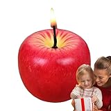 Kerzen in Form einer künstlichen Traube, Kerzen in Traubenform | Kreative Kerze in Form einer roten Traube, Obstkerze, rotes Dekorationszubehör für Hochzeit, Geburtstagsfeier, Haus