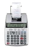 Canon P23DTSCII druckender Tischrechner, zwölfstellig, zweifarbiger Druck, P23-DTSC II, Silber Metallic