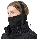 Alyxen Winddichter Fleece Schlauchschal mit Verstellbarem Kordelzug Herren & Damen,Atmungsaktiver Halswärmer Halstuch Loop Schal Multifunktionstuch,Schnelltrocknende Ski Maske Neckwarmer