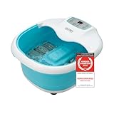 TZS First Austria - Fußsprudelbad Fußmassagegerät 450W mit 3 Programmen & 6 Massagerollen - Fußbad mit Vibrations- & Luftblasenmassage, Infrarot- & Heizfunktion - Elektrische Fußbadewanne mit Timer