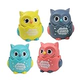 minkissy 4 Stück Teiliges Katzenkopf Eulen Auto Pädagogisch Cartoon Design und Kinderspielzeug Eltern Junge Mädchen Interaktion
