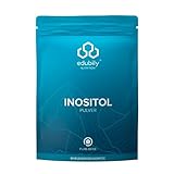 edubily nutrition® Inositol - Reines Myo-Inositol ohne Zusatzstoffe - Im wiederverschließbaren Klettverschluss-Beutel - Laborgeprüft (300 g)